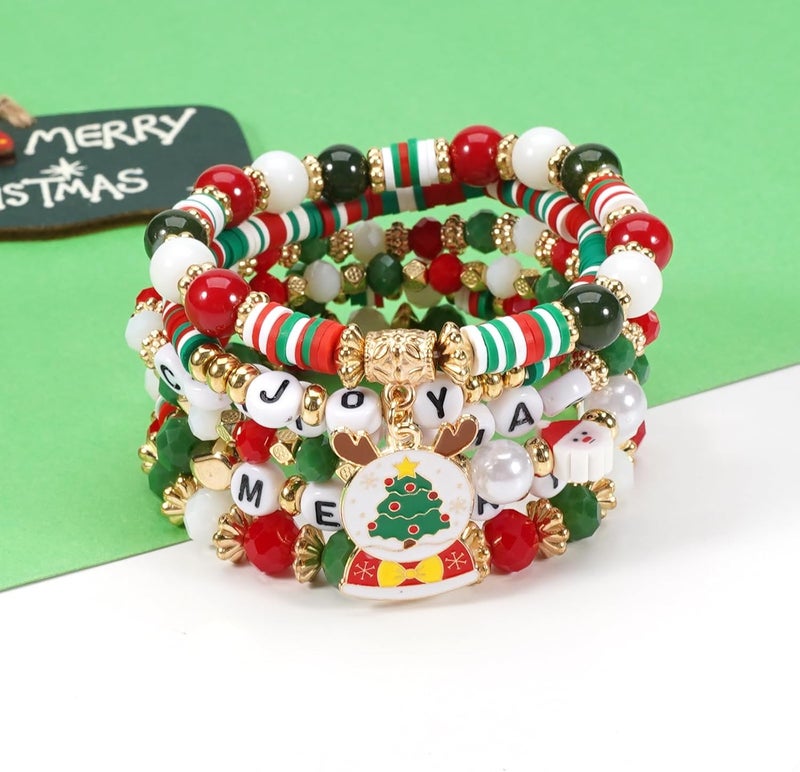 Lonext Halloween Bracelets Stackable Heishi Beaded Stretch Bracelets - Image 3